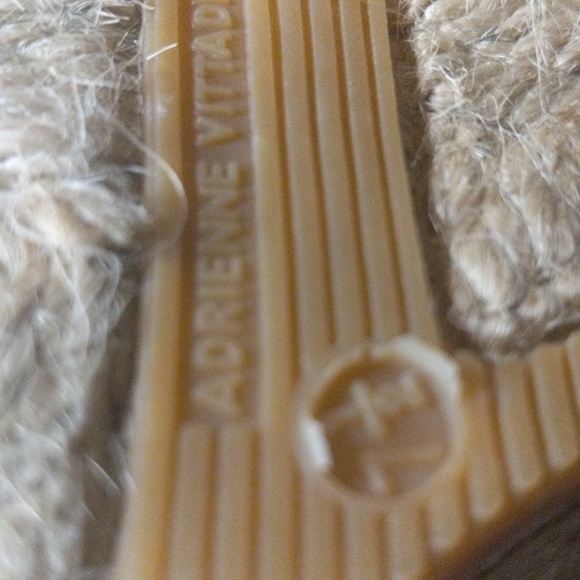 Adrienne Vittadini Gold Metallic Wedge 4" Heel Chris's Cross ShoeJute Heel 7.5 - Picture 14 of 14